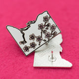 DC Cherry Blossoms Hard Enamel Lapel Pin