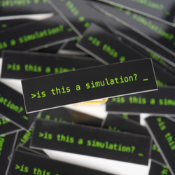 Is this a simulation? Vinyl Sticker