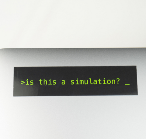 Is this a simulation? Vinyl Sticker – Begin Industries