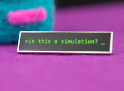 Is this a simulation? | Hard Enamel Lapel Pin