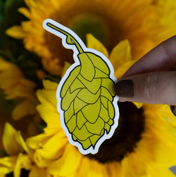 Beer Hops Sticker for Water Bottle or Computer