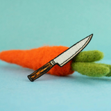 Chefs Knife Embroidered Iron-on Patch