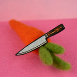 Chefs Knife Embroidered Iron-on Patch