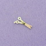 White Scissors Hard Enamel Lapel Pin