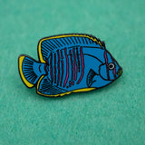Neon Tropical Fish Hard Enamel Pin