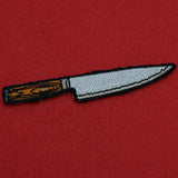 Chefs Knife Embroidered Iron-on Patch