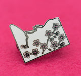 DC Cherry Blossoms Hard Enamel Lapel Pin